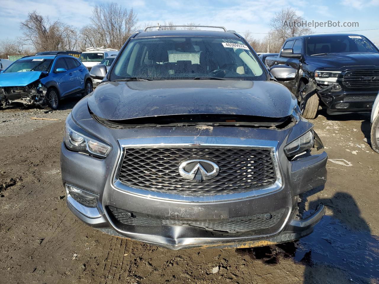 2017 Infiniti Qx60  Gray vin: 5N1DL0MM3HC513691