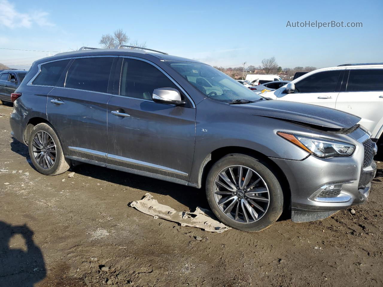 2017 Infiniti Qx60  Gray vin: 5N1DL0MM3HC513691