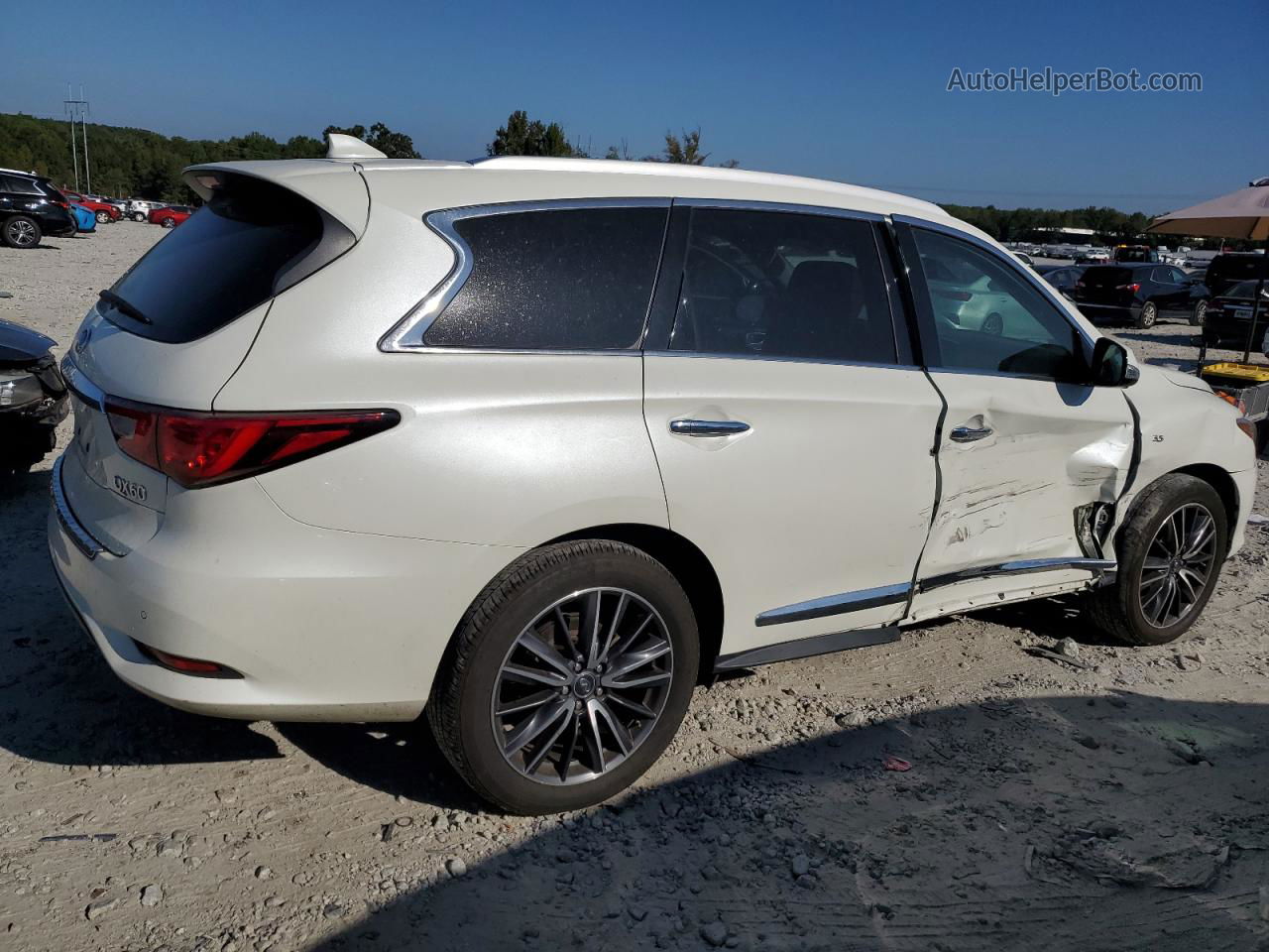 2017 Infiniti Qx60  White vin: 5N1DL0MM3HC514517