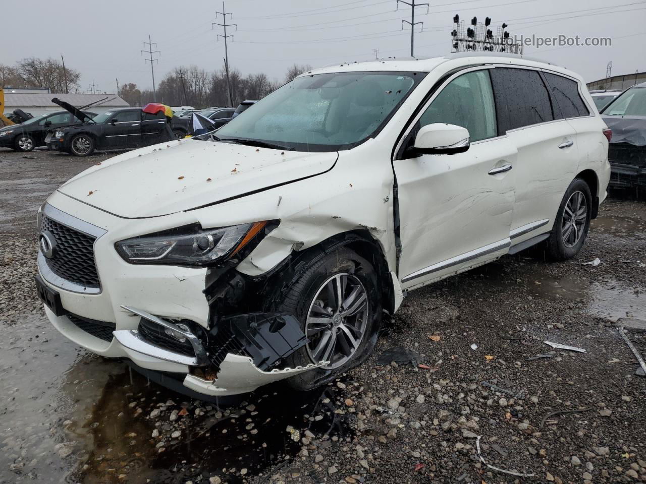 2017 Infiniti Qx60  White vin: 5N1DL0MM3HC516803