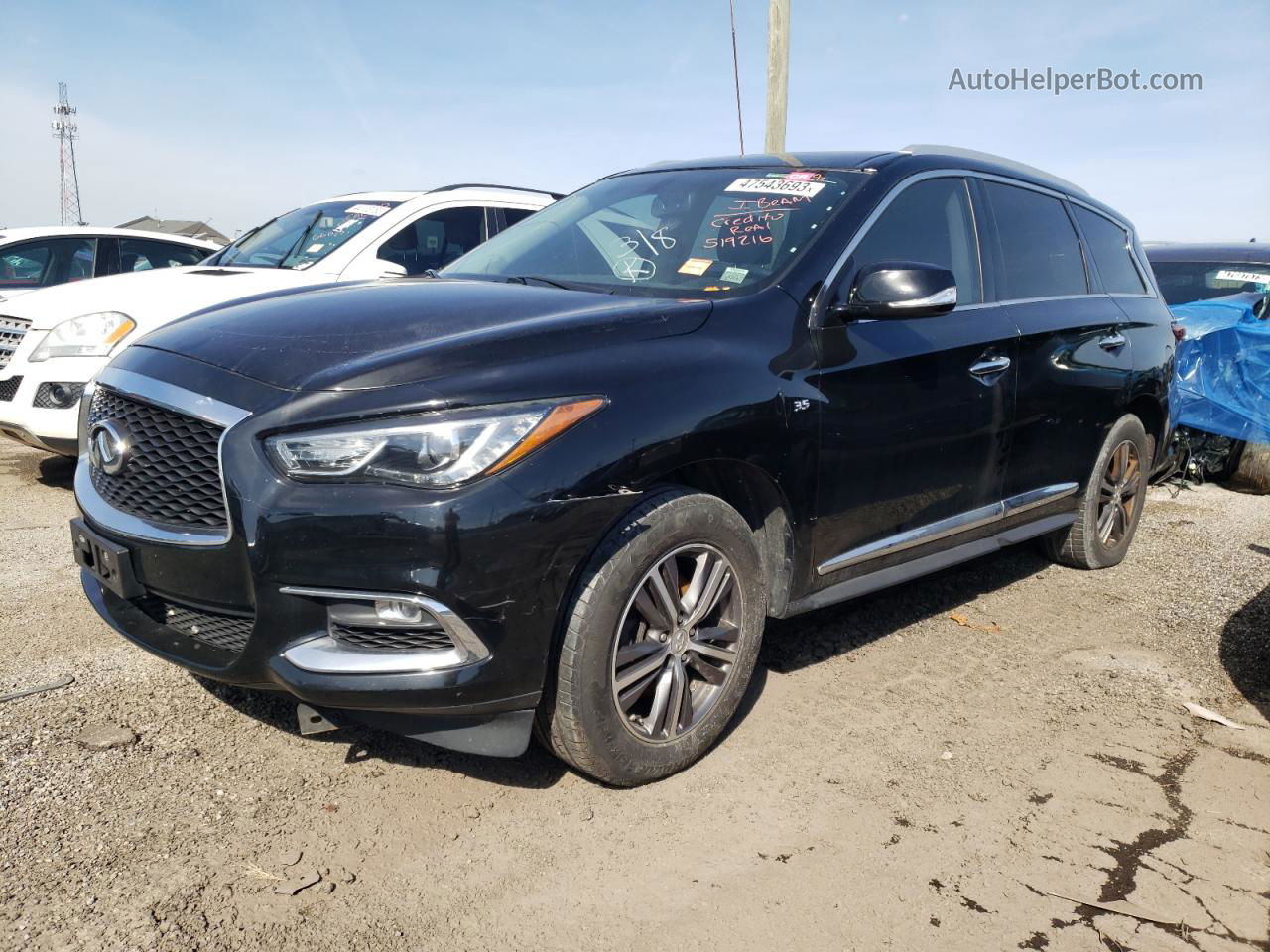 2017 Infiniti Qx60  Черный vin: 5N1DL0MM3HC519216