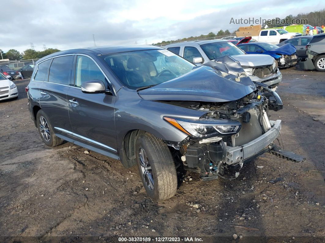 2017 Infiniti Qx60   Gray vin: 5N1DL0MM3HC555147