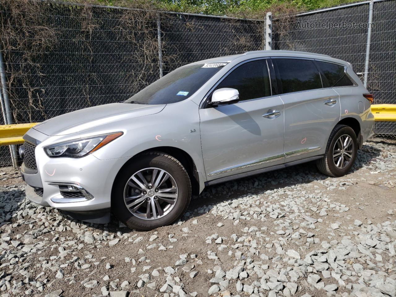 2017 Infiniti Qx60  Серебряный vin: 5N1DL0MM3HC555536