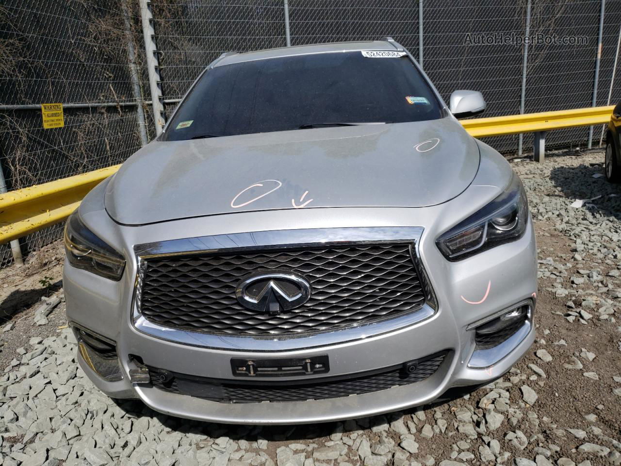 2017 Infiniti Qx60  Silver vin: 5N1DL0MM3HC555536