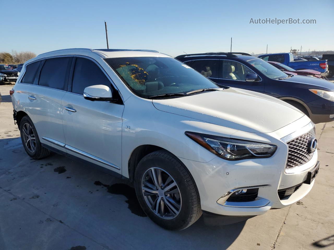 2020 Infiniti Qx60 Luxe White vin: 5N1DL0MM3LC501310