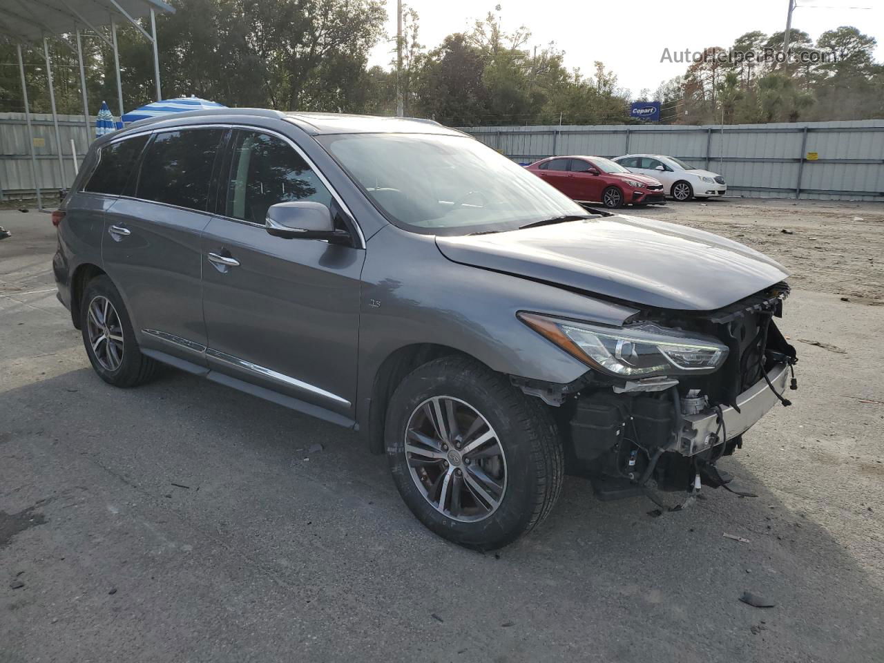 2017 Infiniti Qx60  Gray vin: 5N1DL0MM4HC526160