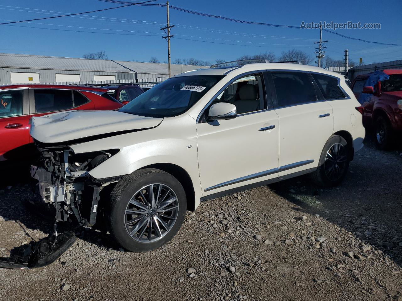 2020 Infiniti Qx60 Luxe White vin: 5N1DL0MM4LC503762