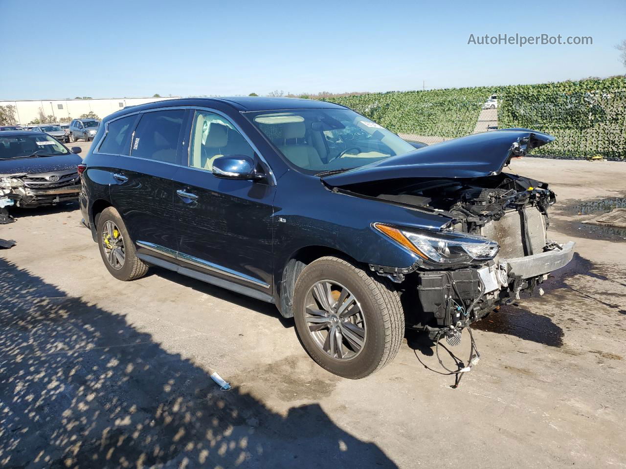 2020 Infiniti Qx60 Luxe Синий vin: 5N1DL0MM4LC535174