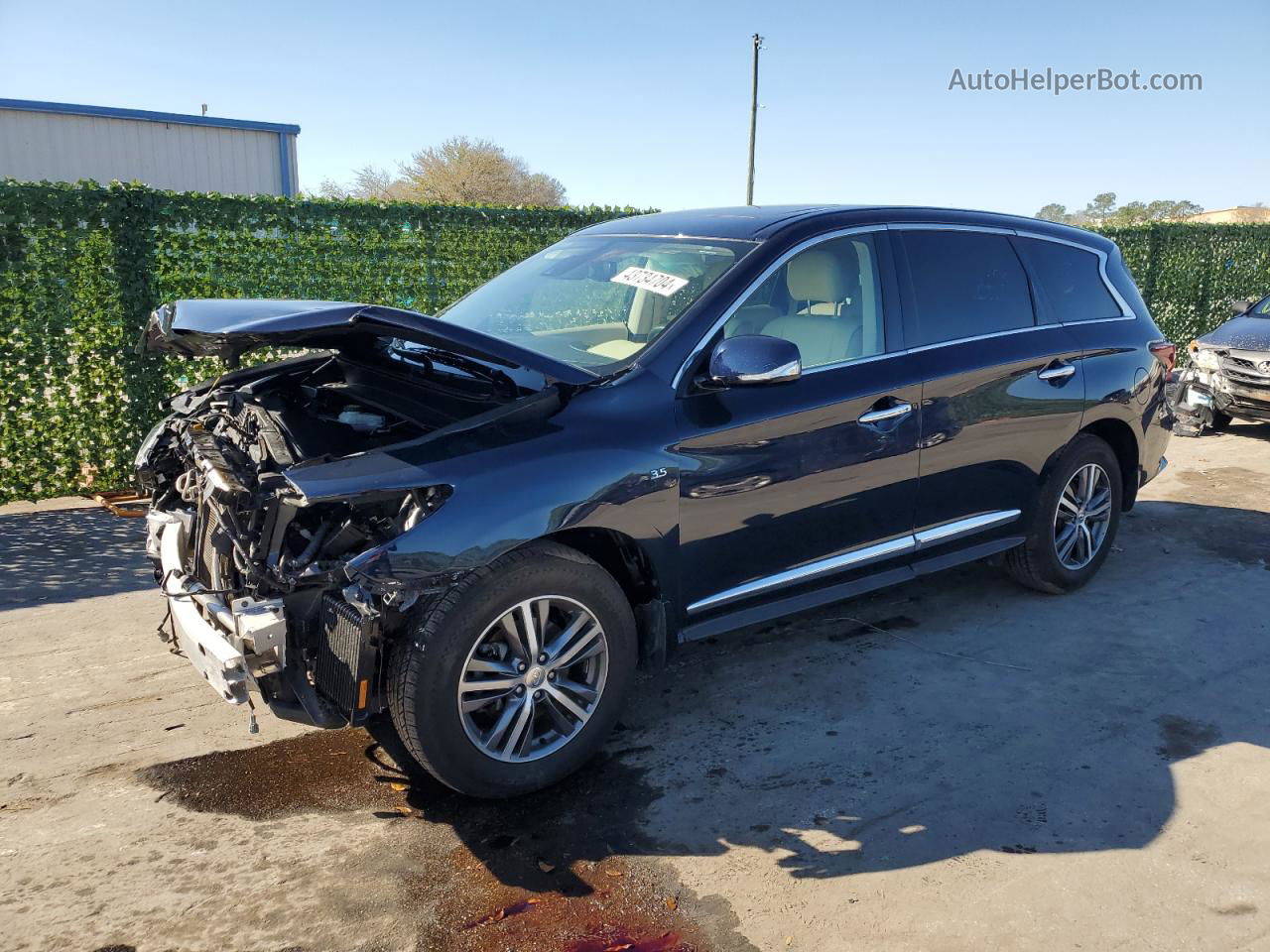 2020 Infiniti Qx60 Luxe Синий vin: 5N1DL0MM4LC535174