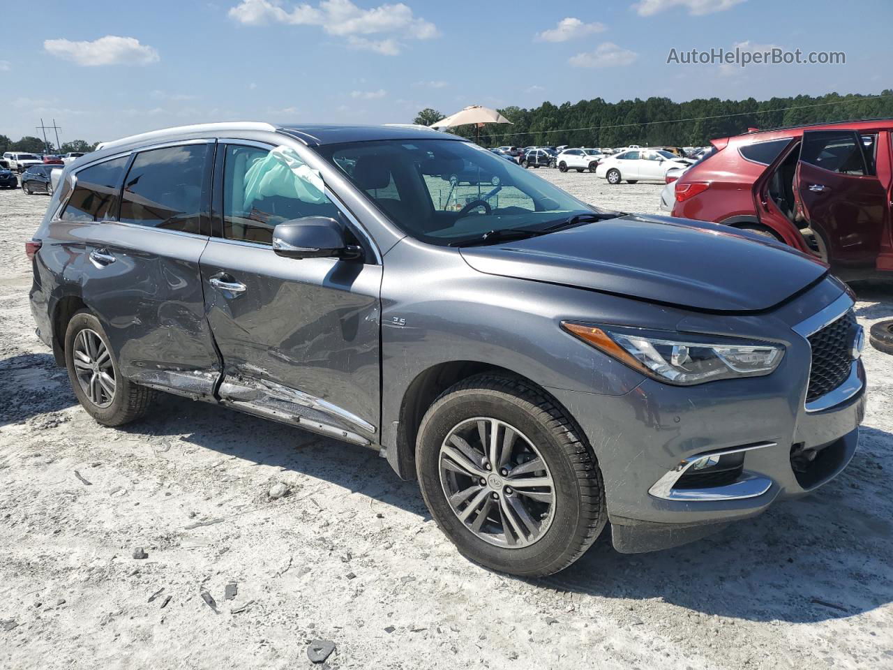 2017 Infiniti Qx60  Gray vin: 5N1DL0MM5HC503793