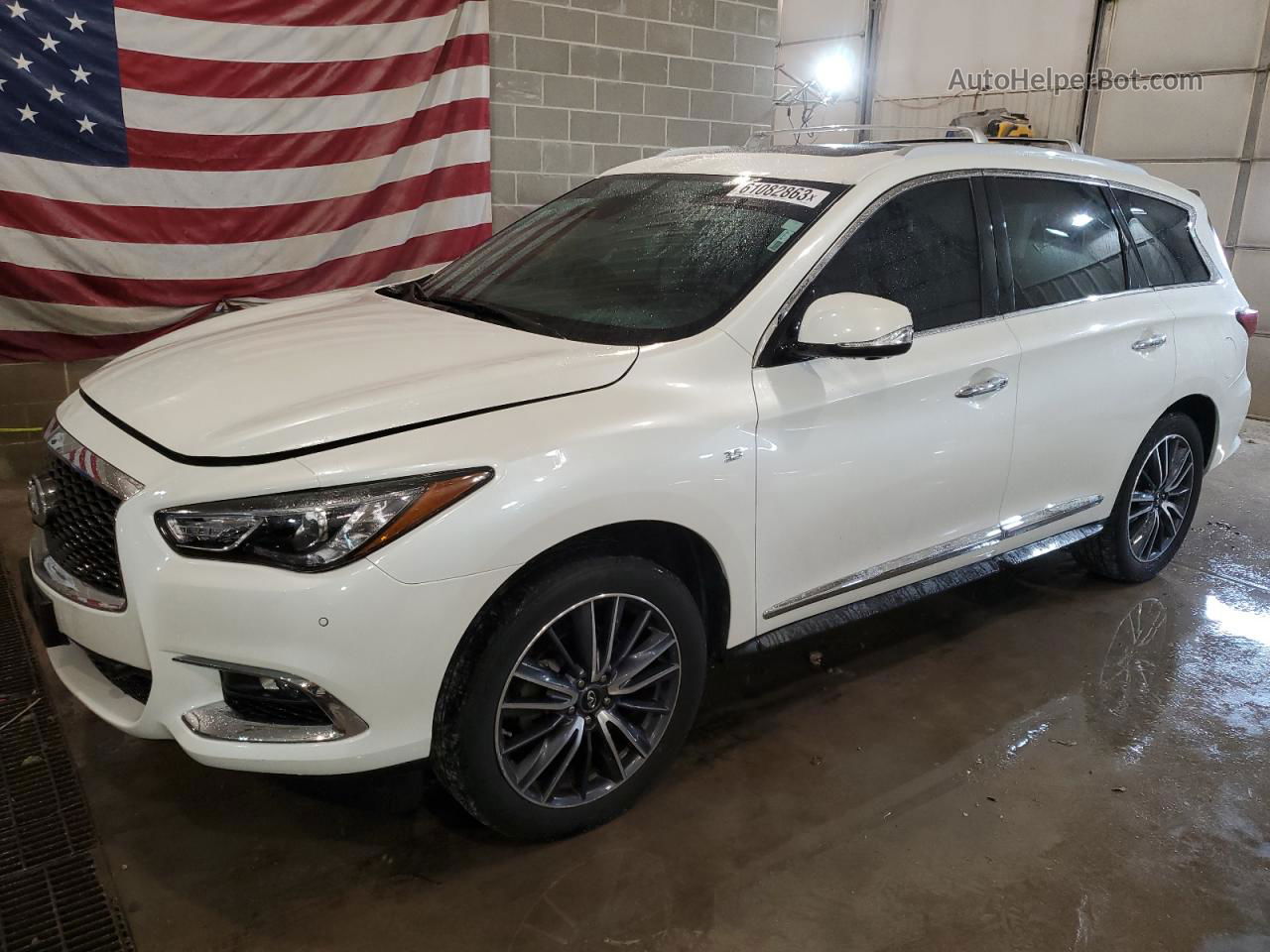 2017 Infiniti Qx60  White vin: 5N1DL0MM5HC505382