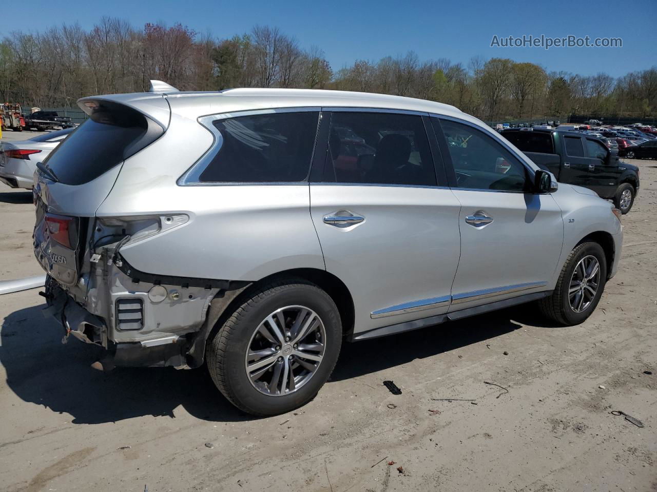 2017 Infiniti Qx60  Серебряный vin: 5N1DL0MM5HC517046