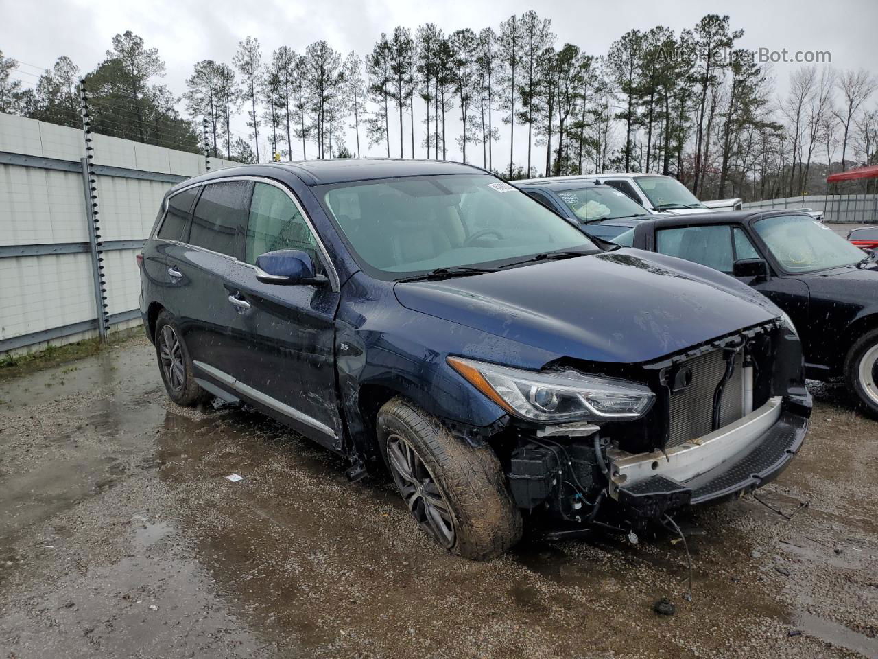 2017 Infiniti Qx60  Синий vin: 5N1DL0MM5HC528760