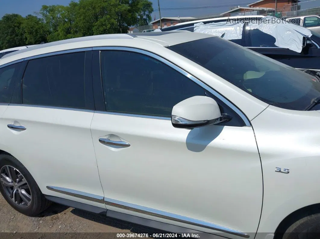 2017 Infiniti Qx60   White vin: 5N1DL0MM5HC545848