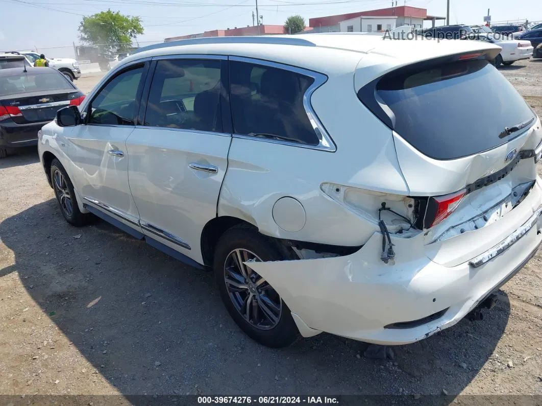 2017 Infiniti Qx60   White vin: 5N1DL0MM5HC545848