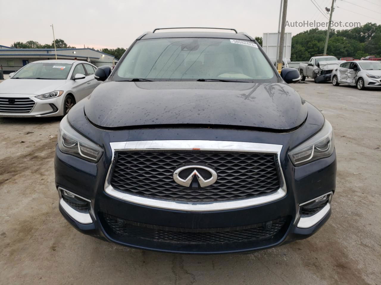 2017 Infiniti Qx60 Gray vin: 5N1DL0MM5HC558504