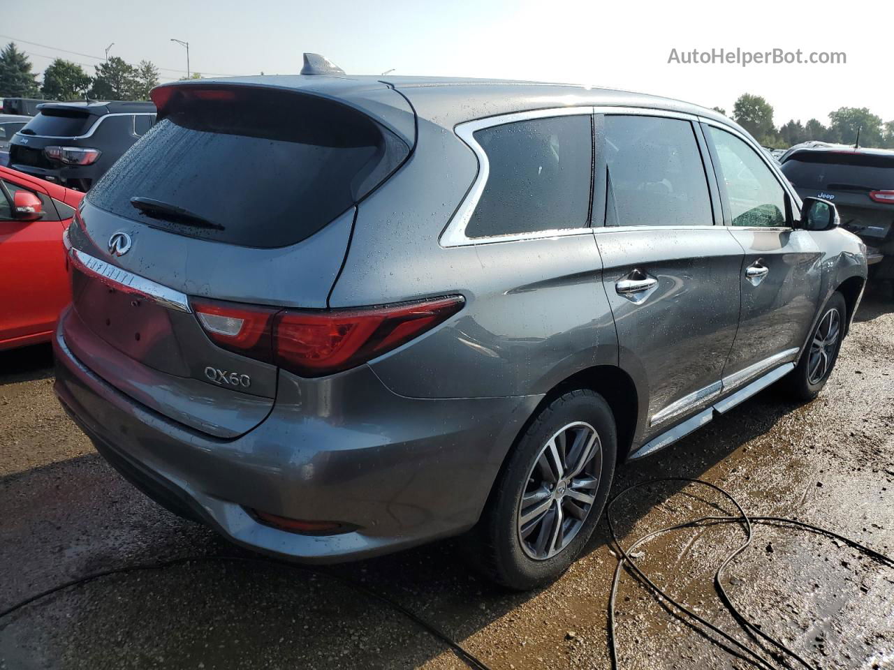 2017 Infiniti Qx60  Gray vin: 5N1DL0MM6HC517878