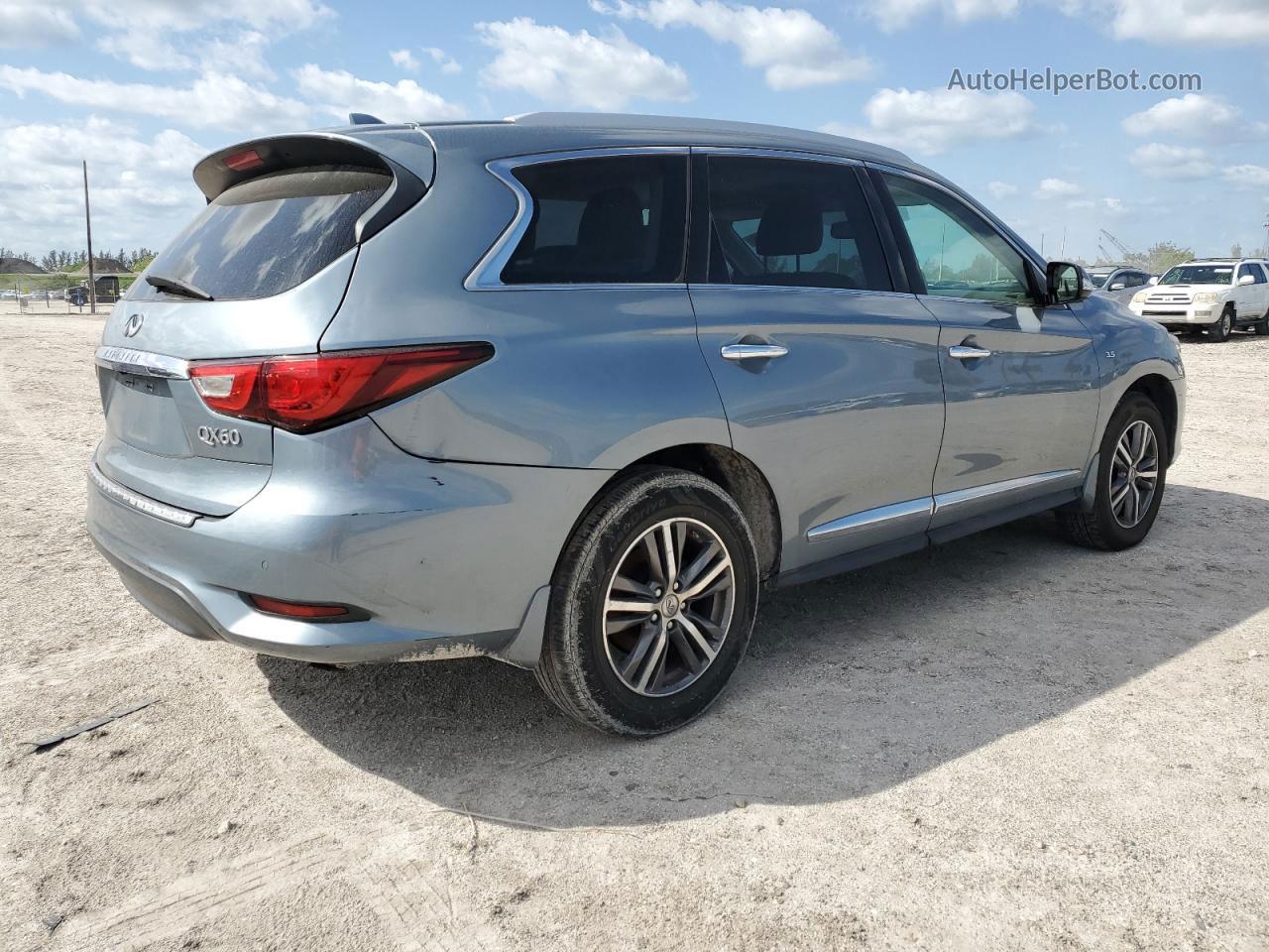 2017 Infiniti Qx60 Синий vin: 5N1DL0MM6HC518299