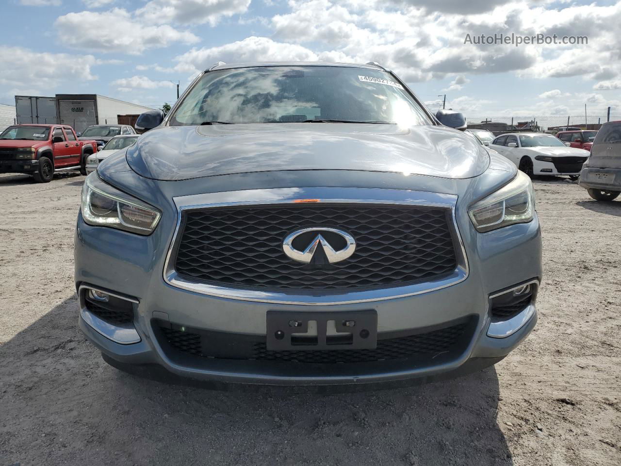 2017 Infiniti Qx60 Синий vin: 5N1DL0MM6HC518299