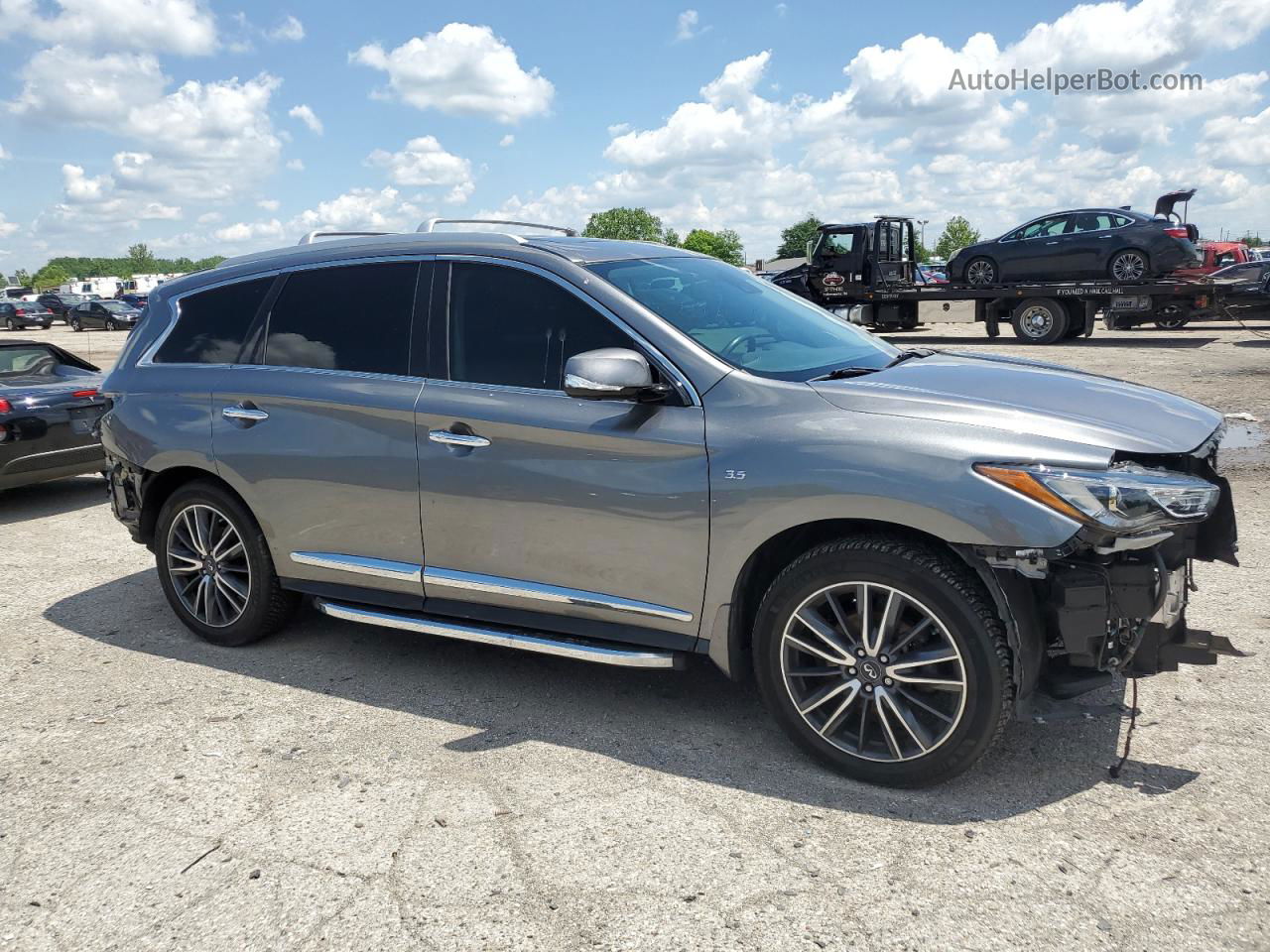 2017 Infiniti Qx60  Gray vin: 5N1DL0MM6HC525821