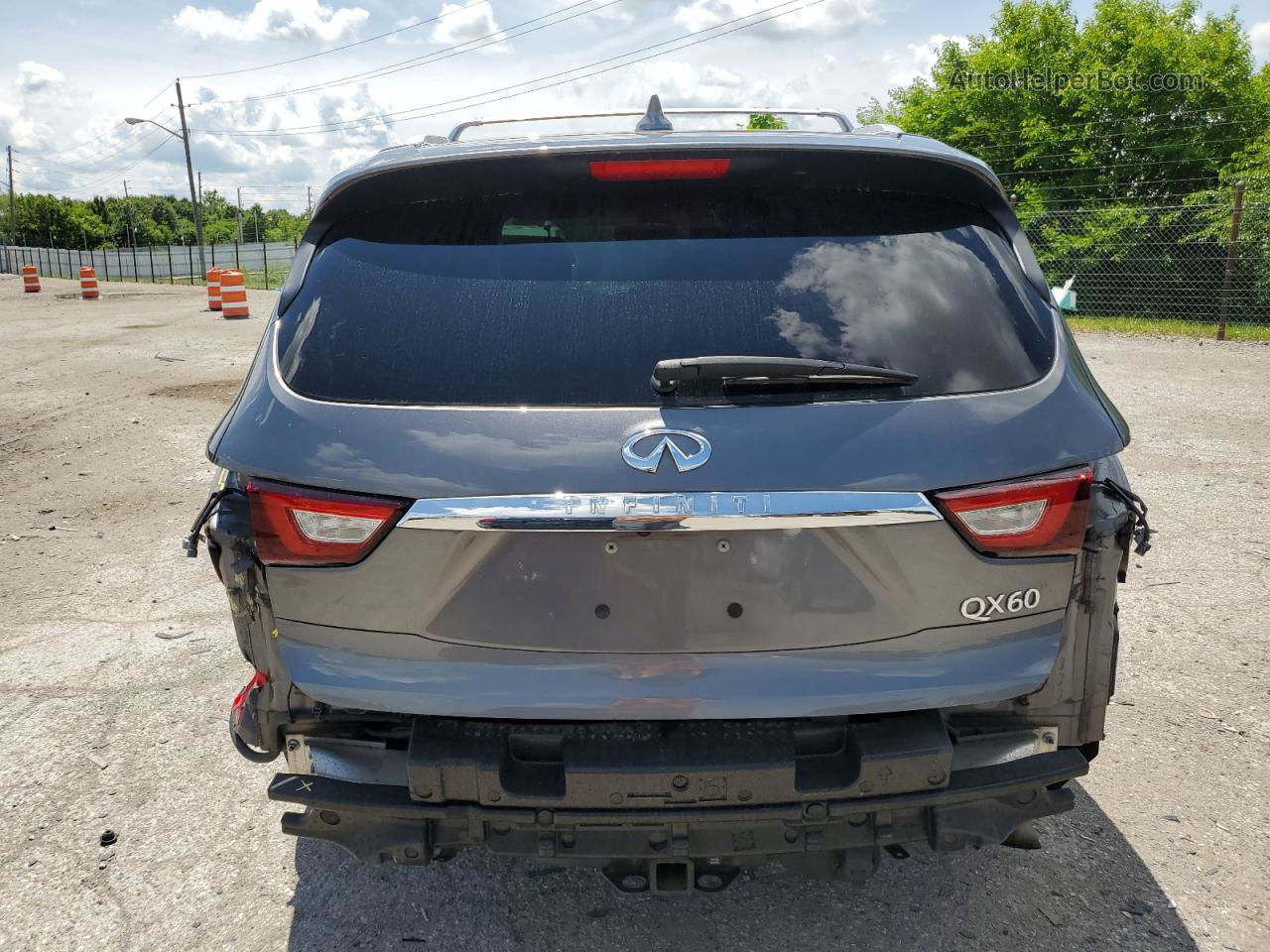 2017 Infiniti Qx60  Gray vin: 5N1DL0MM6HC525821