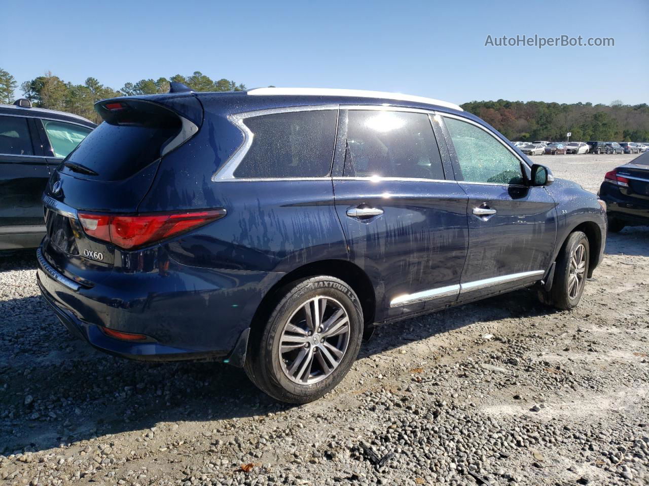 2017 Infiniti Qx60  Синий vin: 5N1DL0MM6HC529724