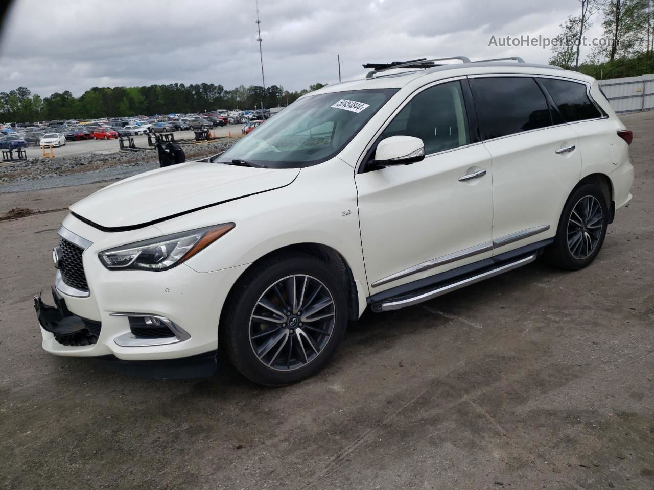 2017 Infiniti Qx60  White vin: 5N1DL0MM6HC530856