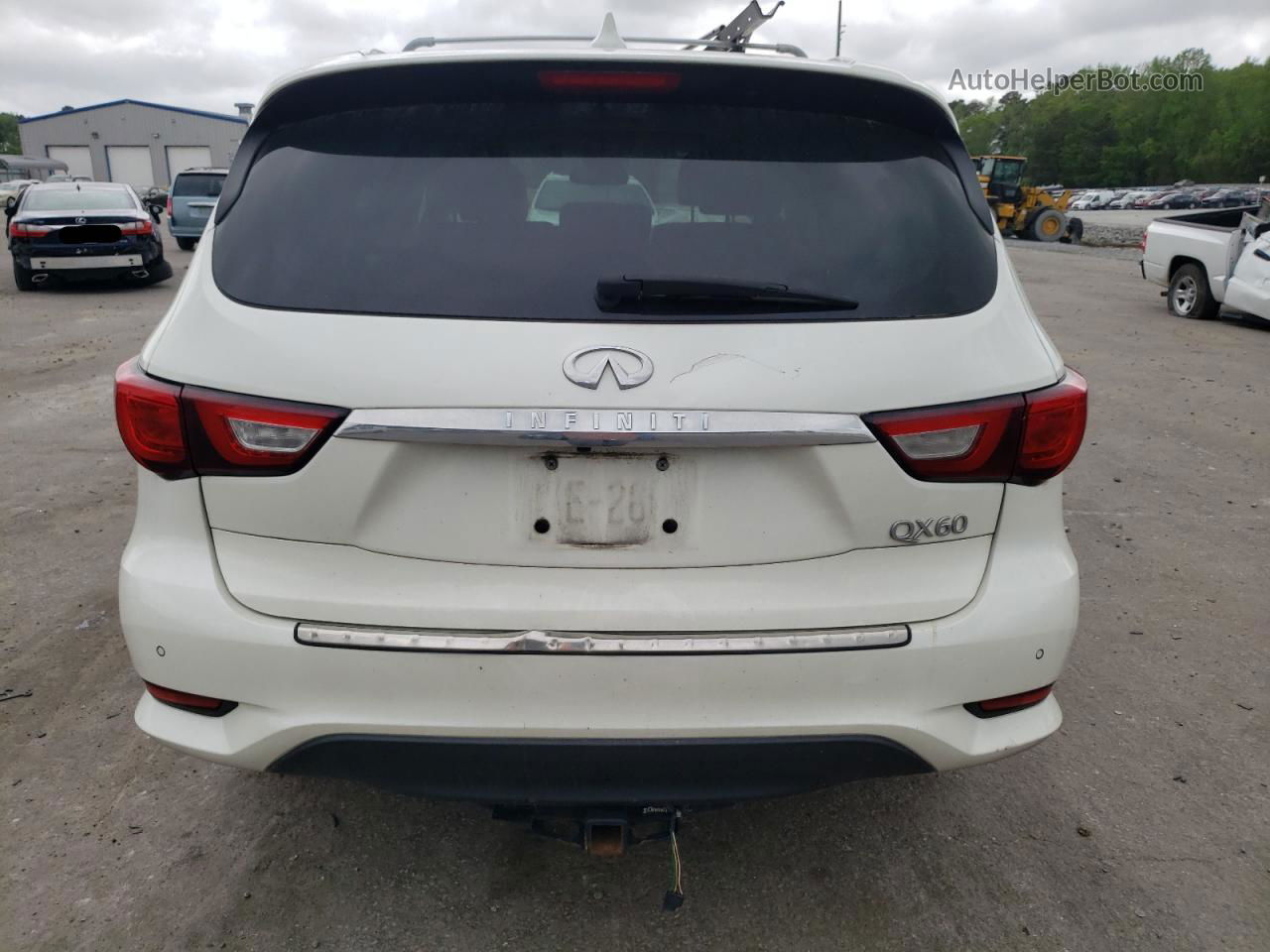 2017 Infiniti Qx60  White vin: 5N1DL0MM6HC530856