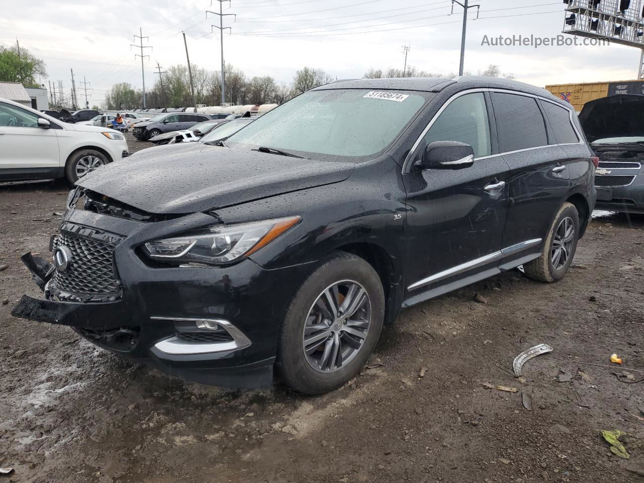 2017 Infiniti Qx60  Black vin: 5N1DL0MM6HC554302