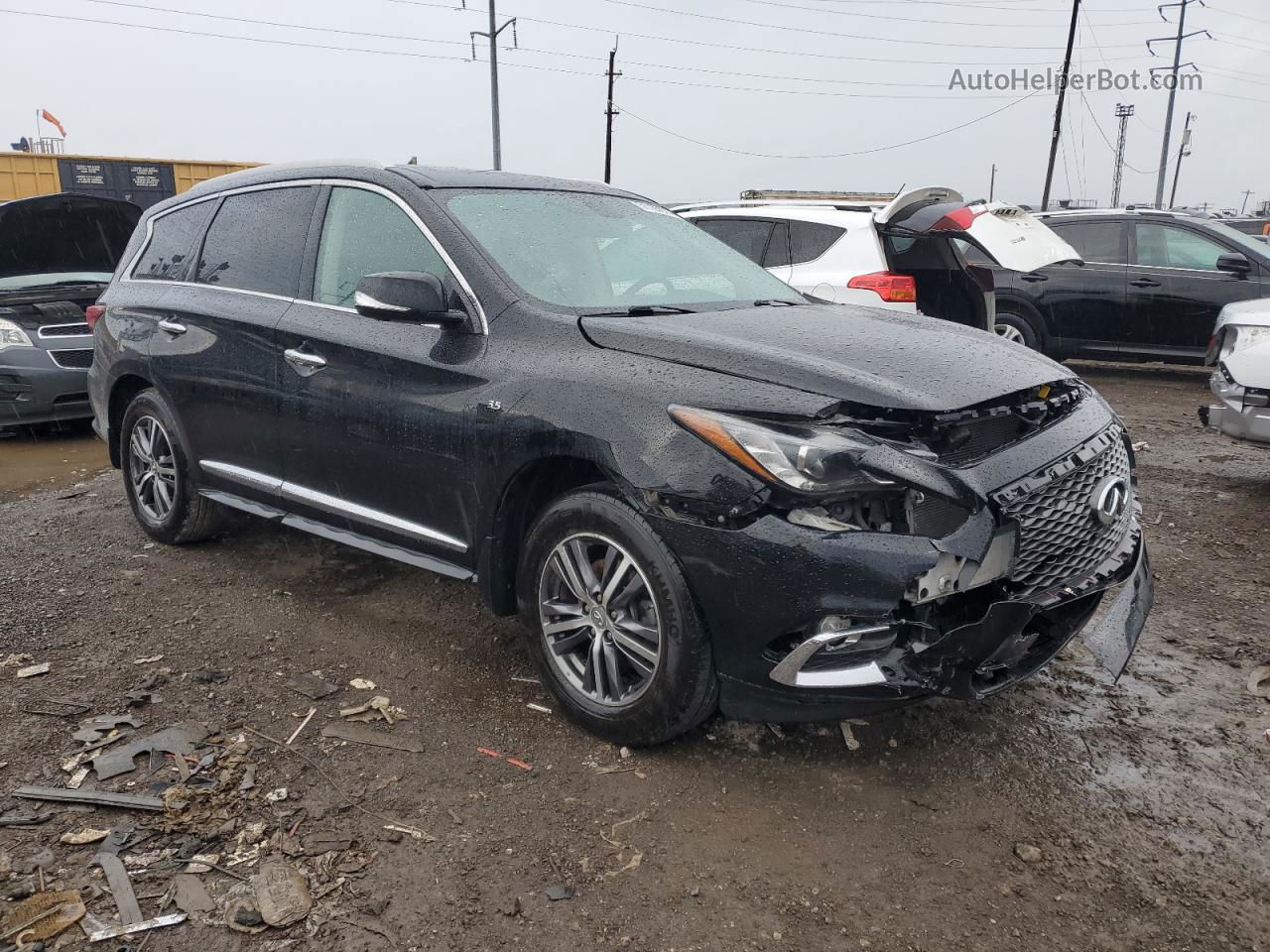 2017 Infiniti Qx60  Black vin: 5N1DL0MM6HC554302