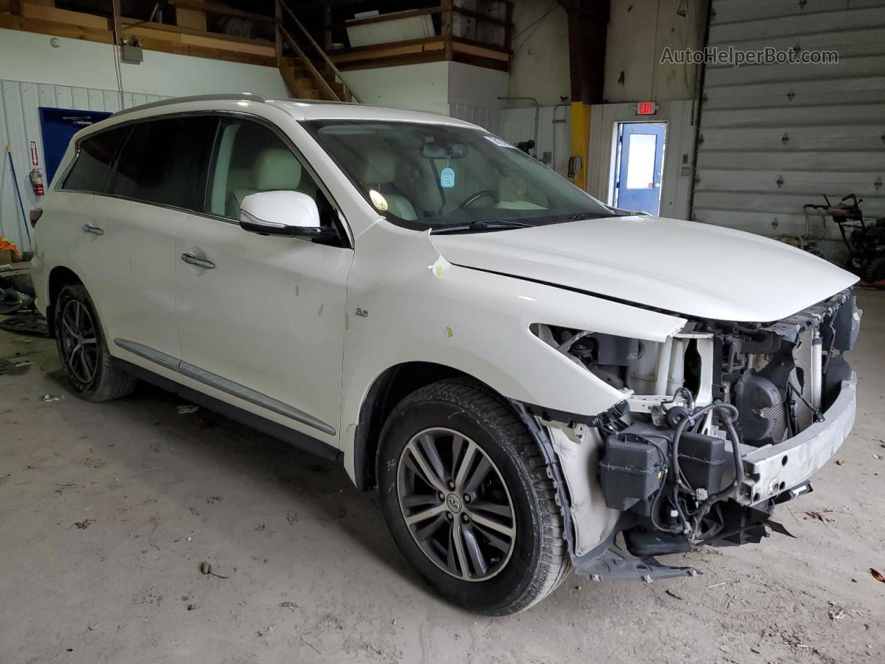 2017 Infiniti Qx60  White vin: 5N1DL0MM6HC556535