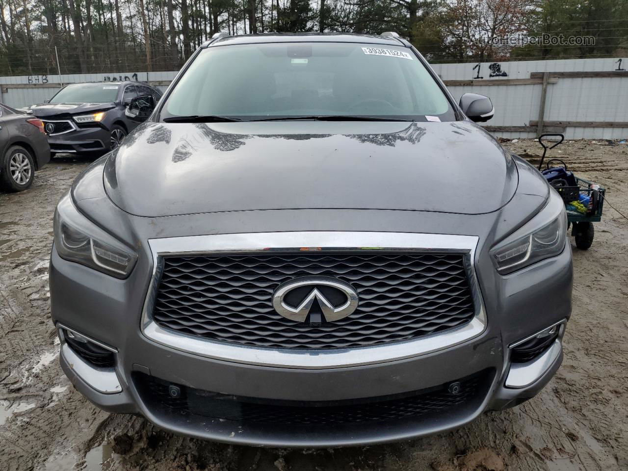 2017 Infiniti Qx60  Gray vin: 5N1DL0MM6HC558981