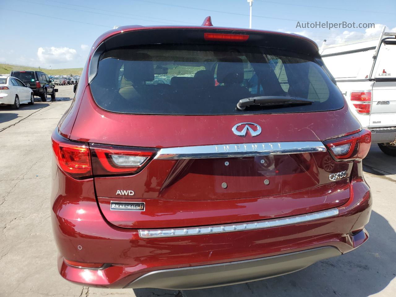 2020 Infiniti Qx60 Luxe Burgundy vin: 5N1DL0MM6LC525150