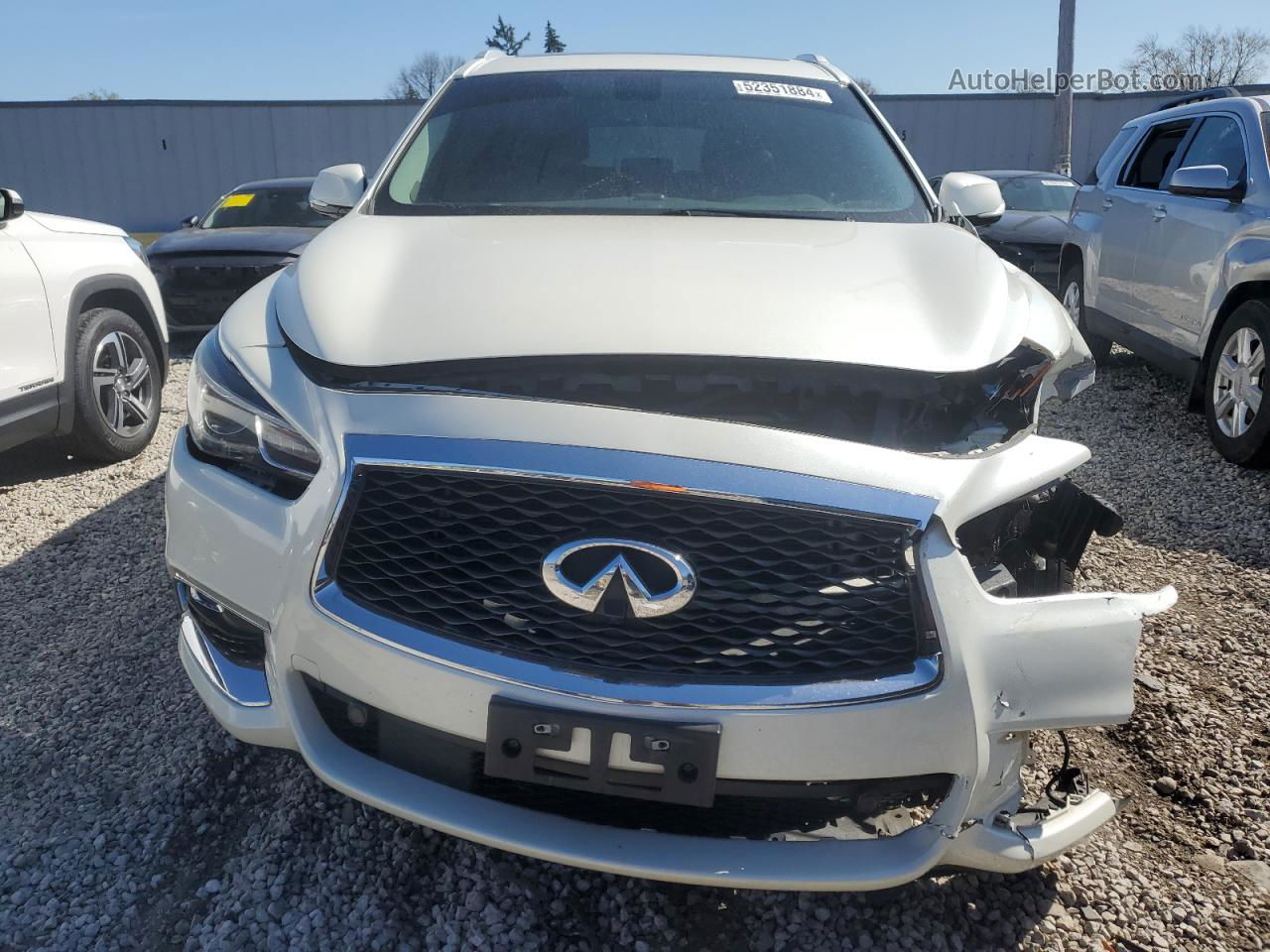 2017 Infiniti Qx60  White vin: 5N1DL0MM7HC508882