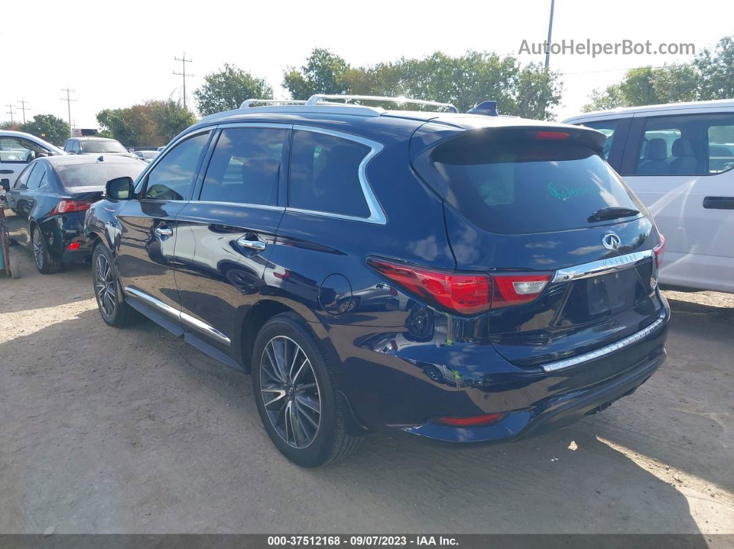 2017 Infiniti Qx60 Синий vin: 5N1DL0MM7HC527710