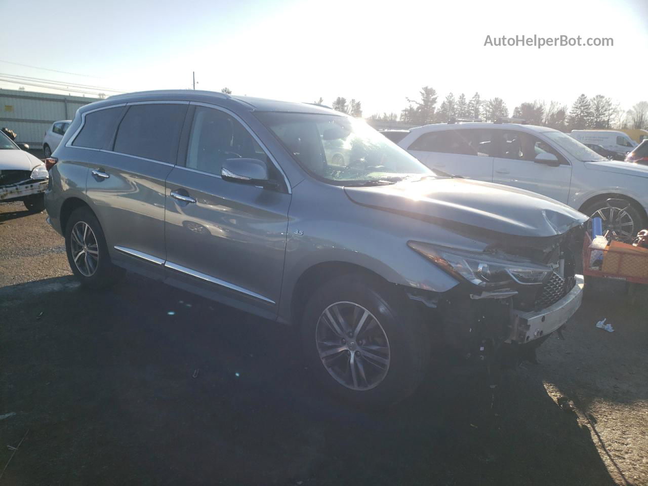 2017 Infiniti Qx60  Gray vin: 5N1DL0MM7HC552915