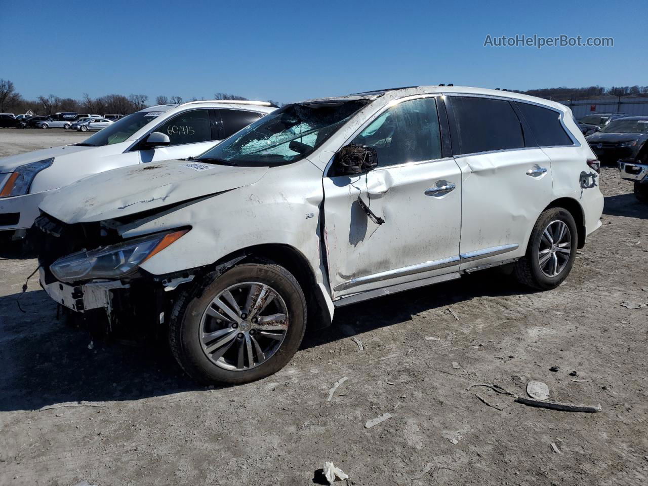 2020 Infiniti Qx60 Luxe White vin: 5N1DL0MM7LC506008