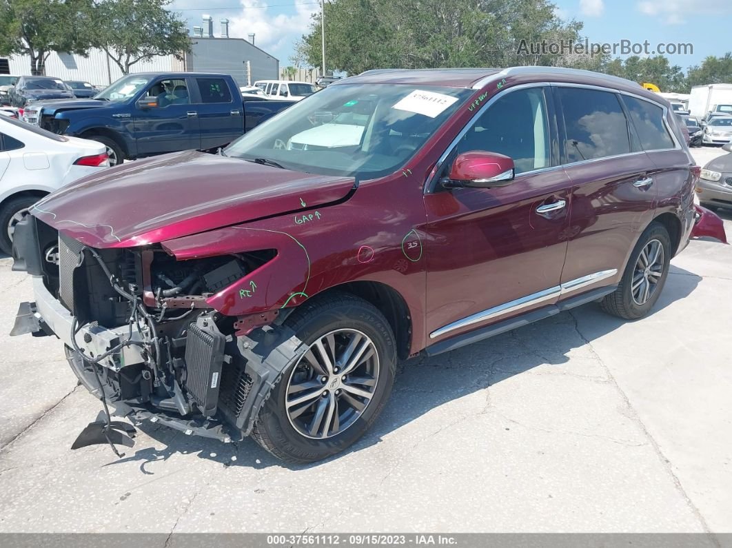 2020 Infiniti Qx60 Luxe Red vin: 5N1DL0MM7LC507000