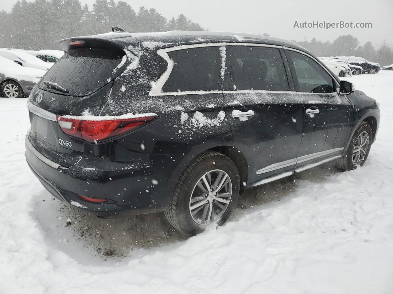 2020 Infiniti Qx60 Luxe Черный vin: 5N1DL0MM7LC508244