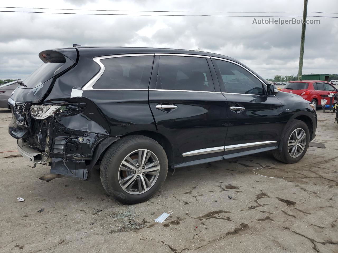 2020 Infiniti Qx60 Luxe Черный vin: 5N1DL0MM7LC540269