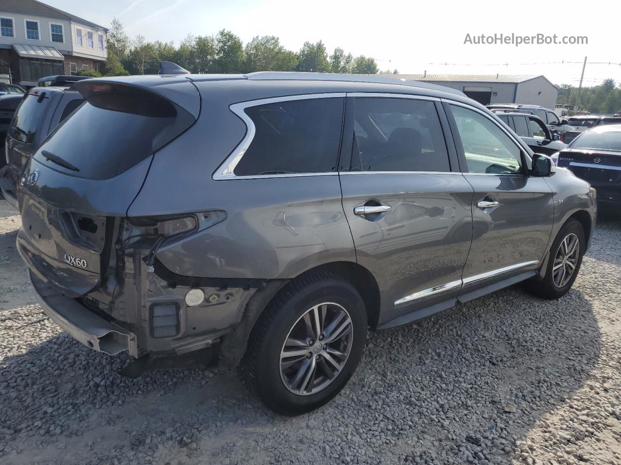 2017 Infiniti Qx60  Gray vin: 5N1DL0MM8HC530082