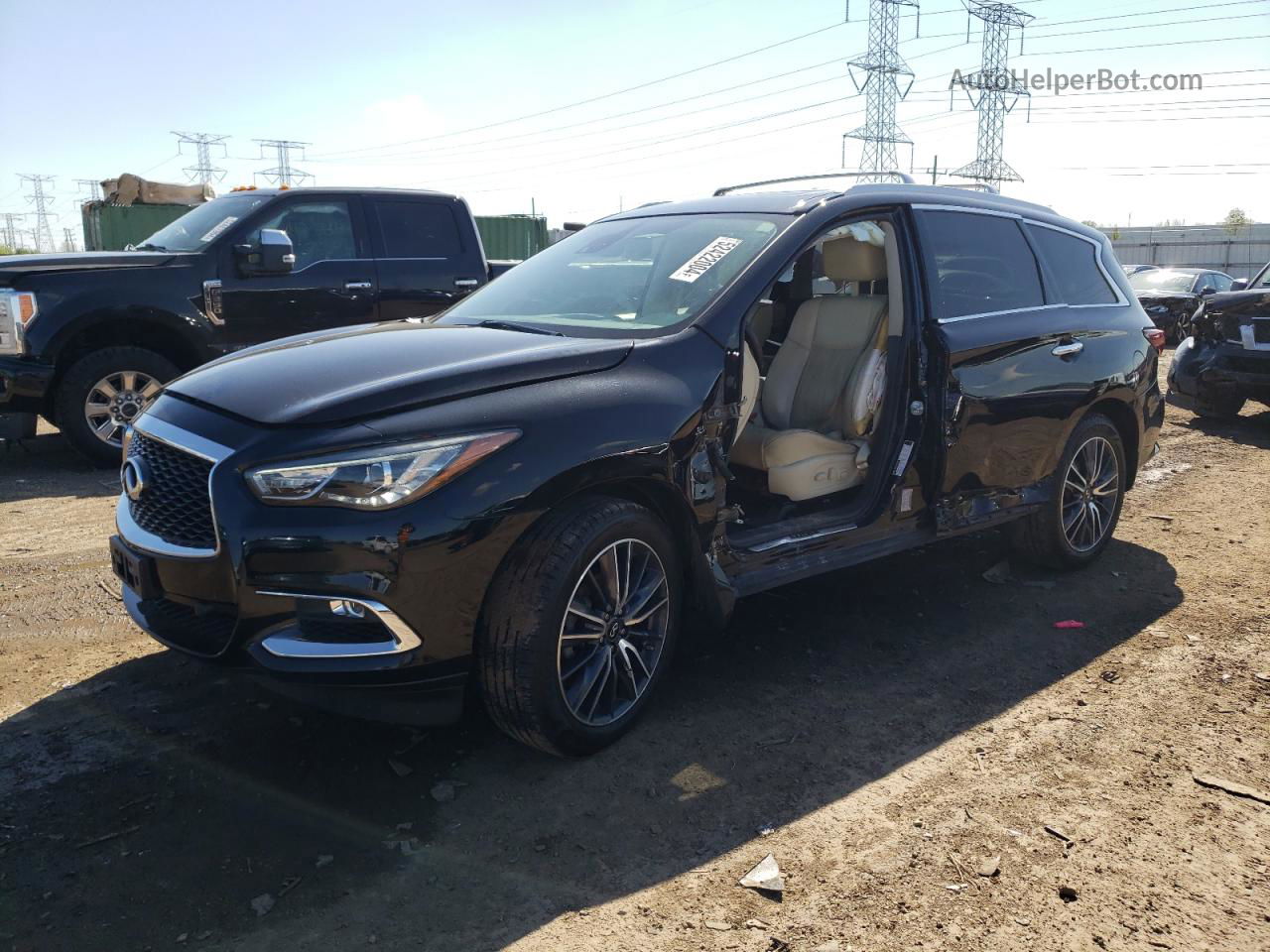 2017 Infiniti Qx60  Black vin: 5N1DL0MM8HC530339