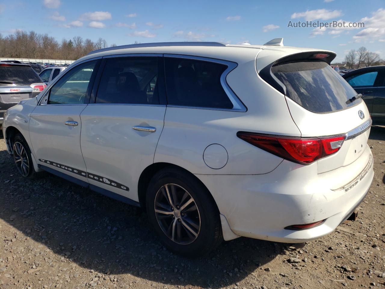 2017 Infiniti Qx60  White vin: 5N1DL0MM8HC545956