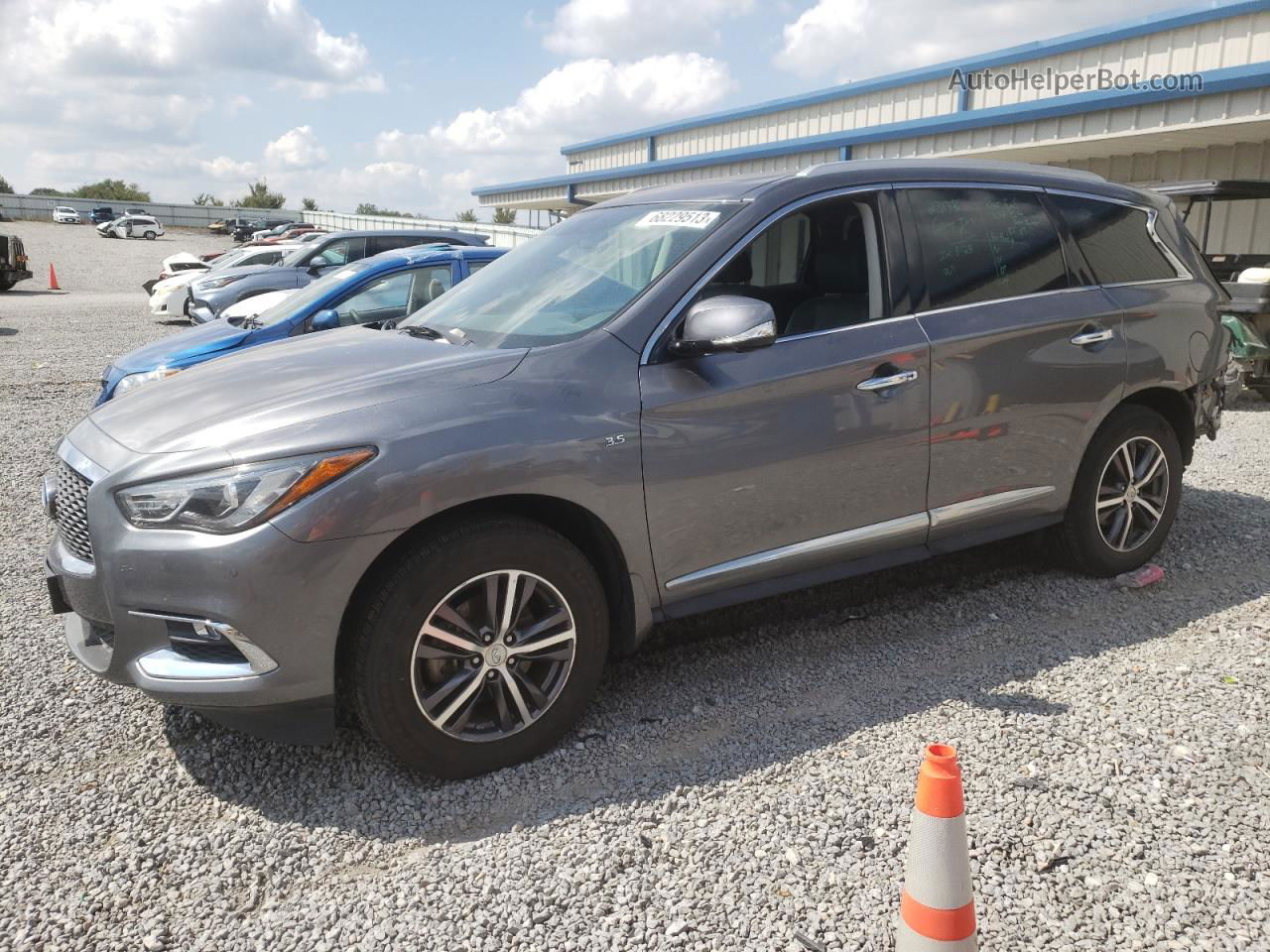 2017 Infiniti Qx60  Gray vin: 5N1DL0MM8HC550669