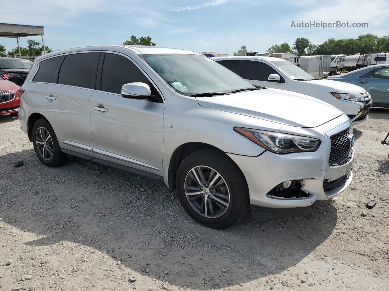 2017 Infiniti Qx60  Серебряный vin: 5N1DL0MM8HC550932