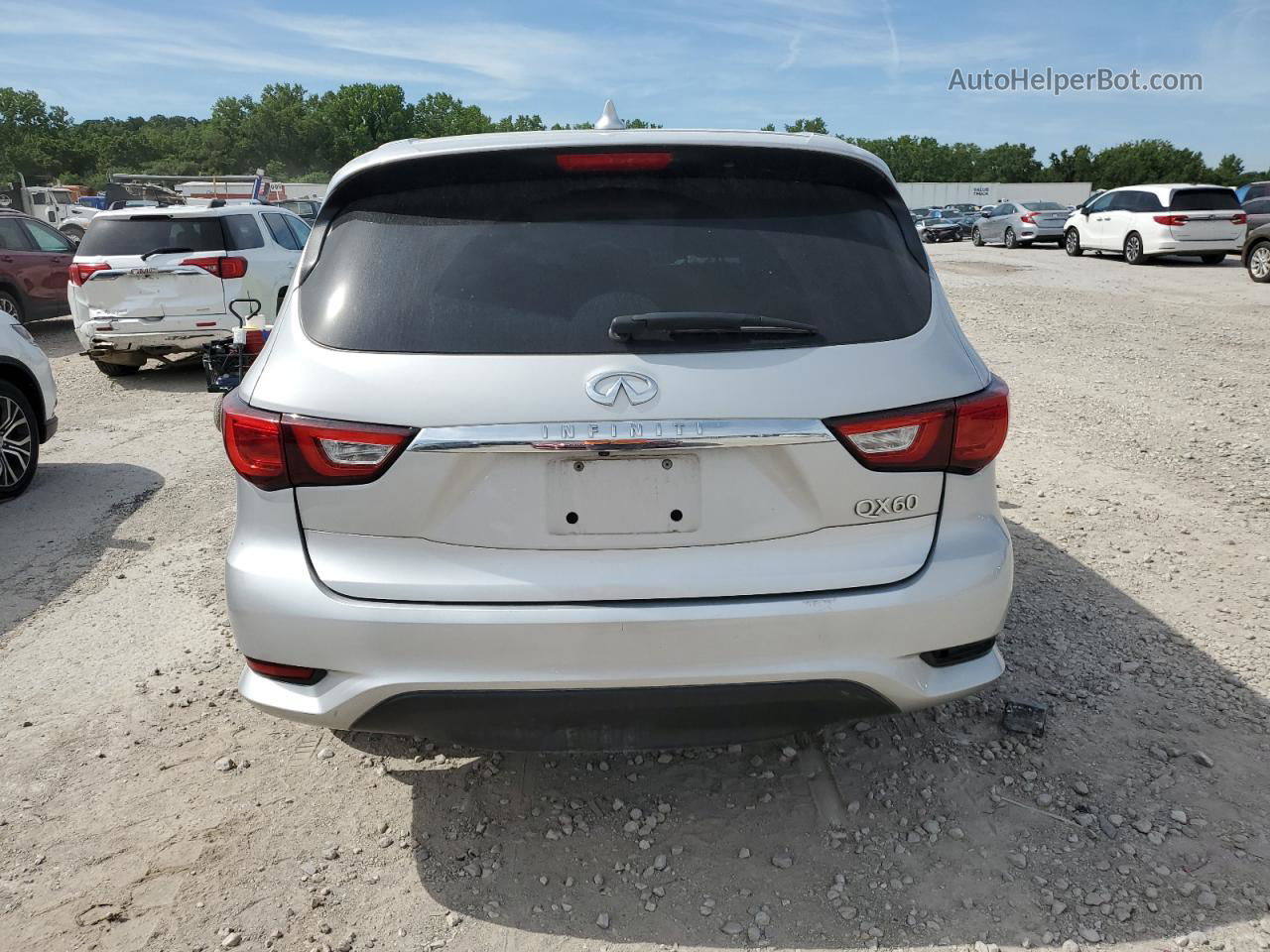 2017 Infiniti Qx60  Silver vin: 5N1DL0MM8HC550932