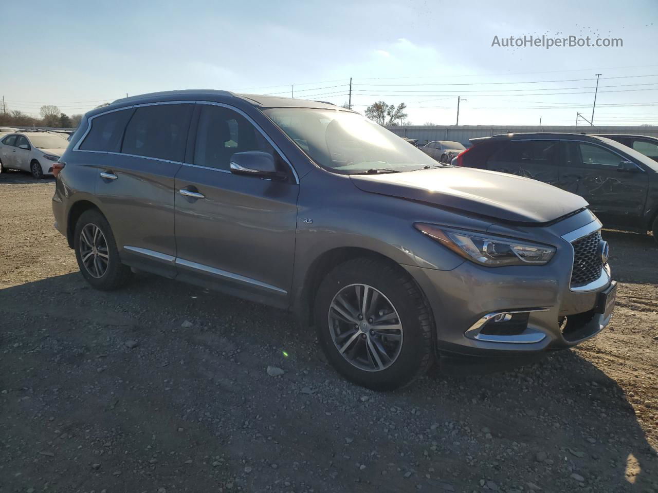 2017 Infiniti Qx60  Gray vin: 5N1DL0MM8HC554141