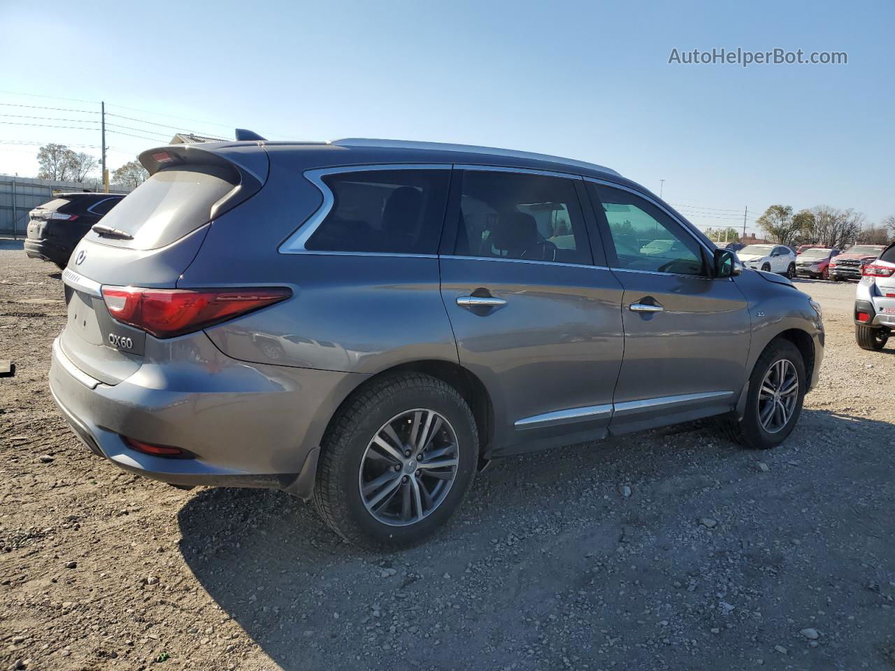 2017 Infiniti Qx60  Gray vin: 5N1DL0MM8HC554141