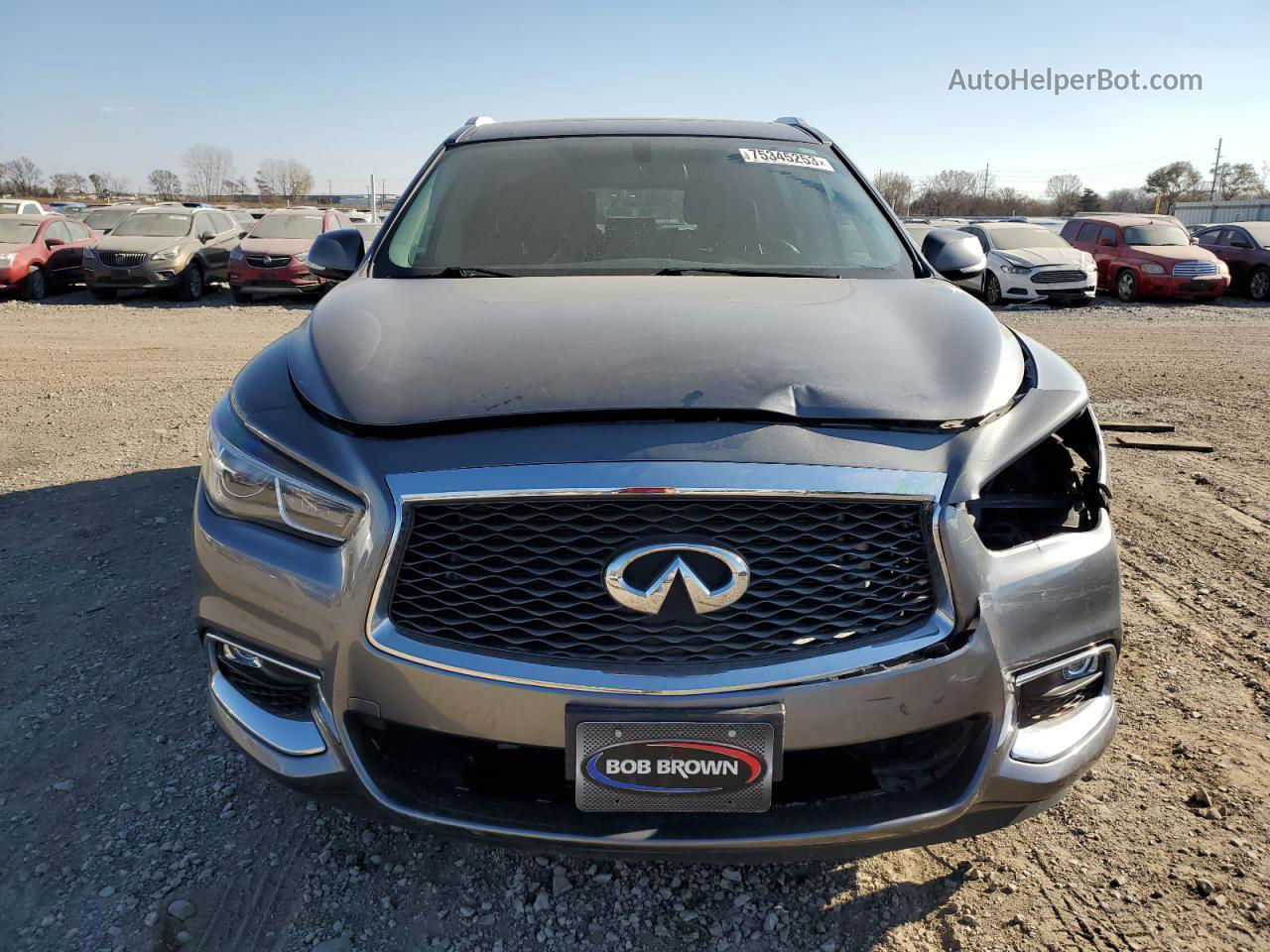 2017 Infiniti Qx60  Gray vin: 5N1DL0MM8HC554141