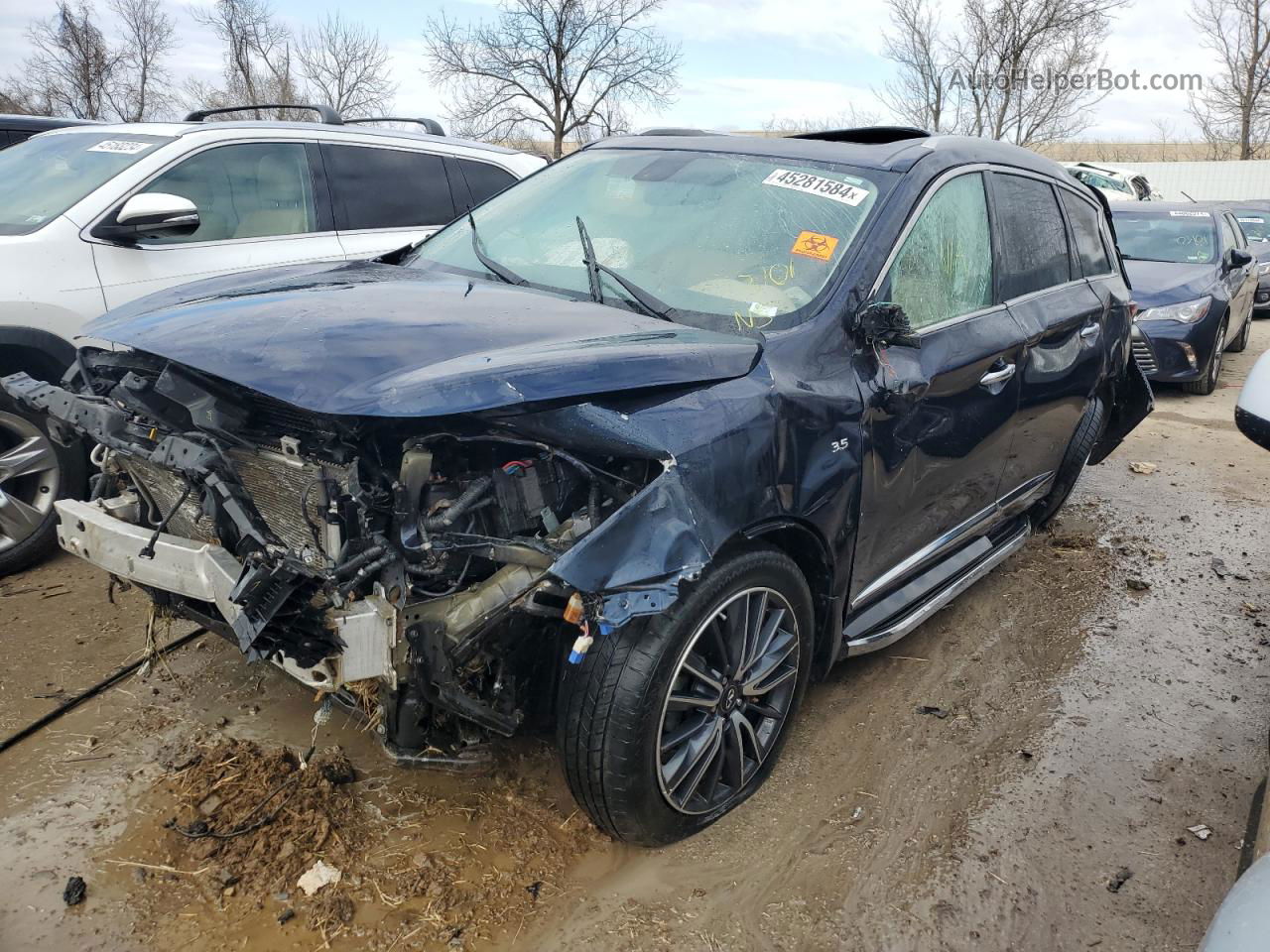 2017 Infiniti Qx60  Синий vin: 5N1DL0MM8HC558061